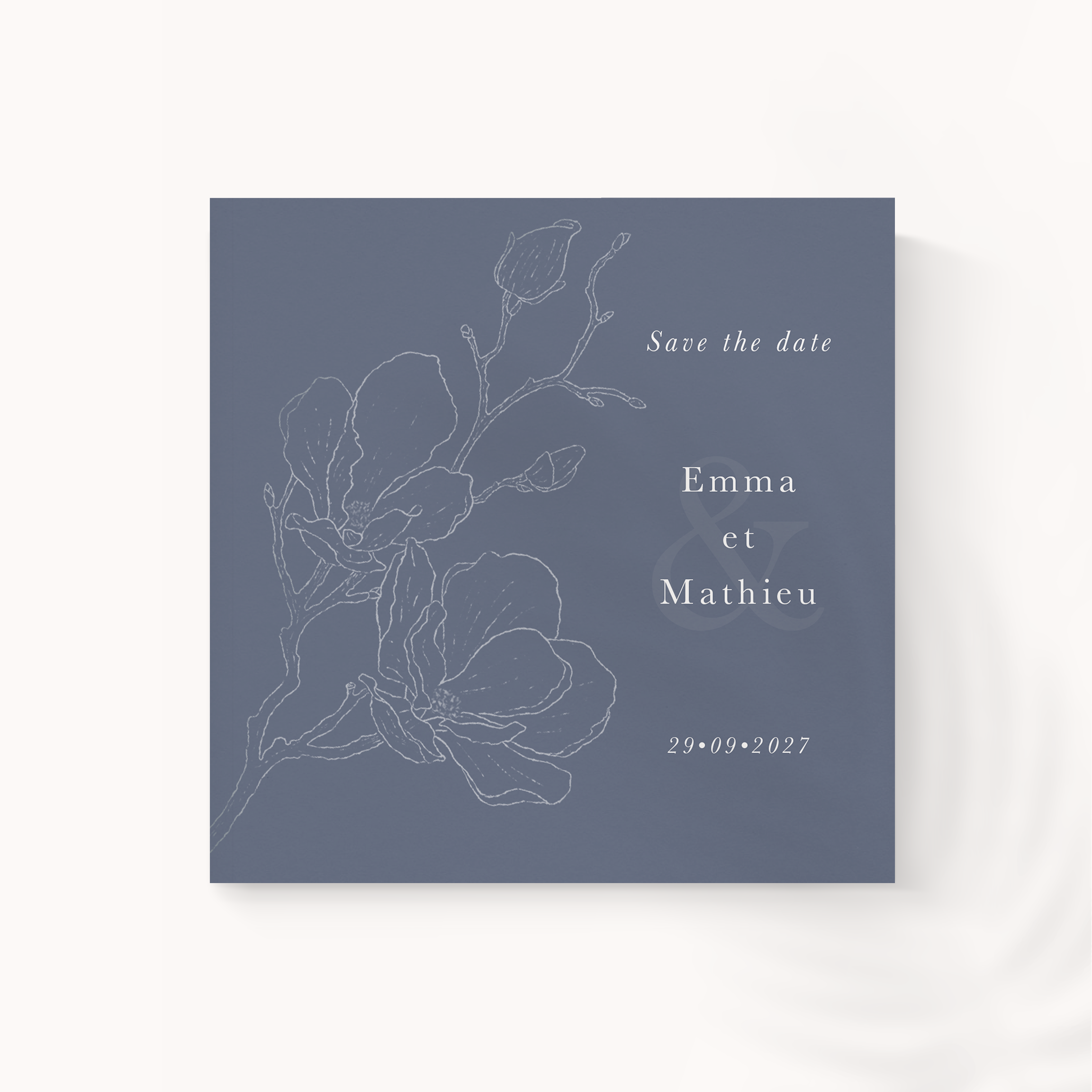 Outline Flower Blue