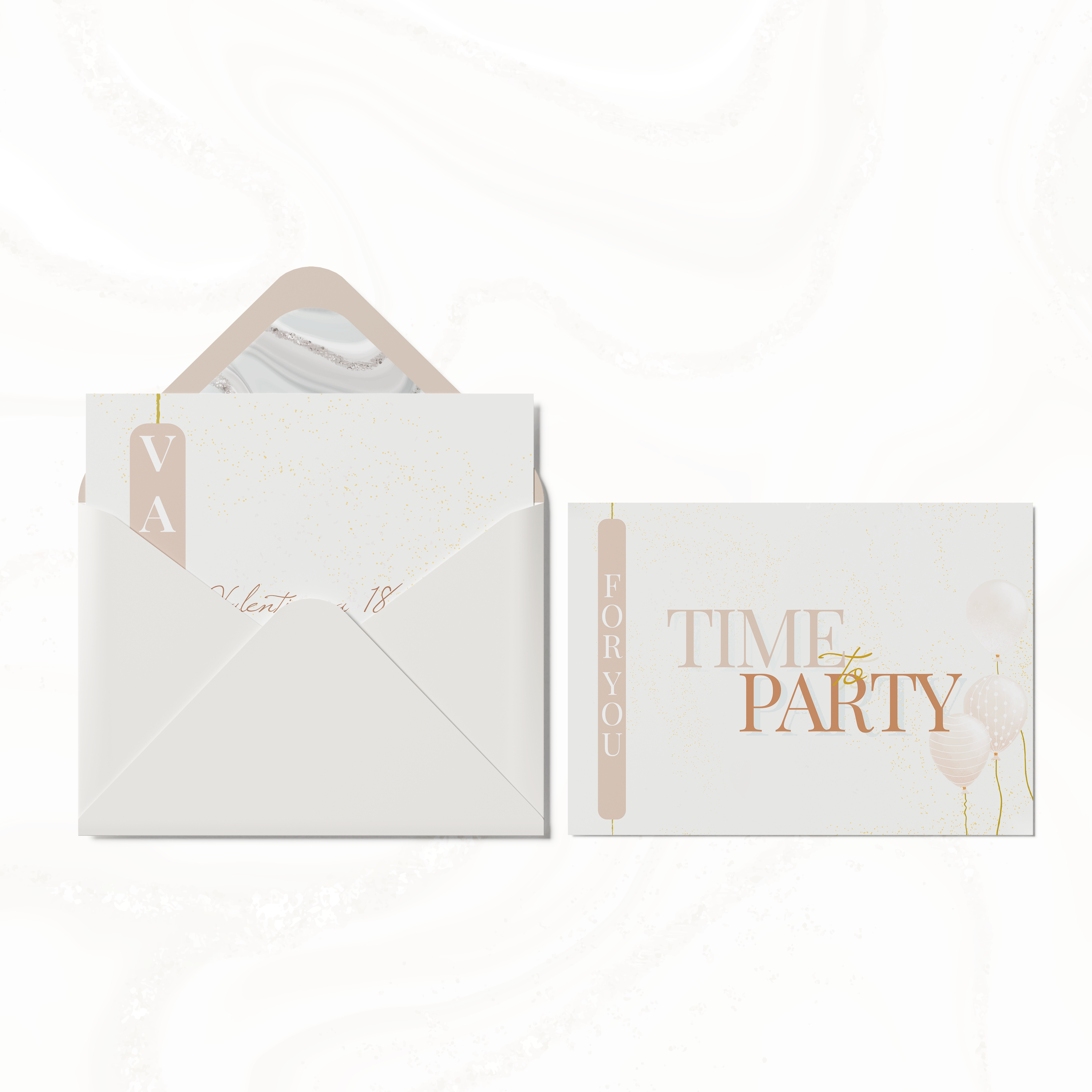 Rose Poudré - Les années passent, allons célébrer! Tout ce qu'il vous faut c'est une invitation esthétique et attractive et allons faire la fête!