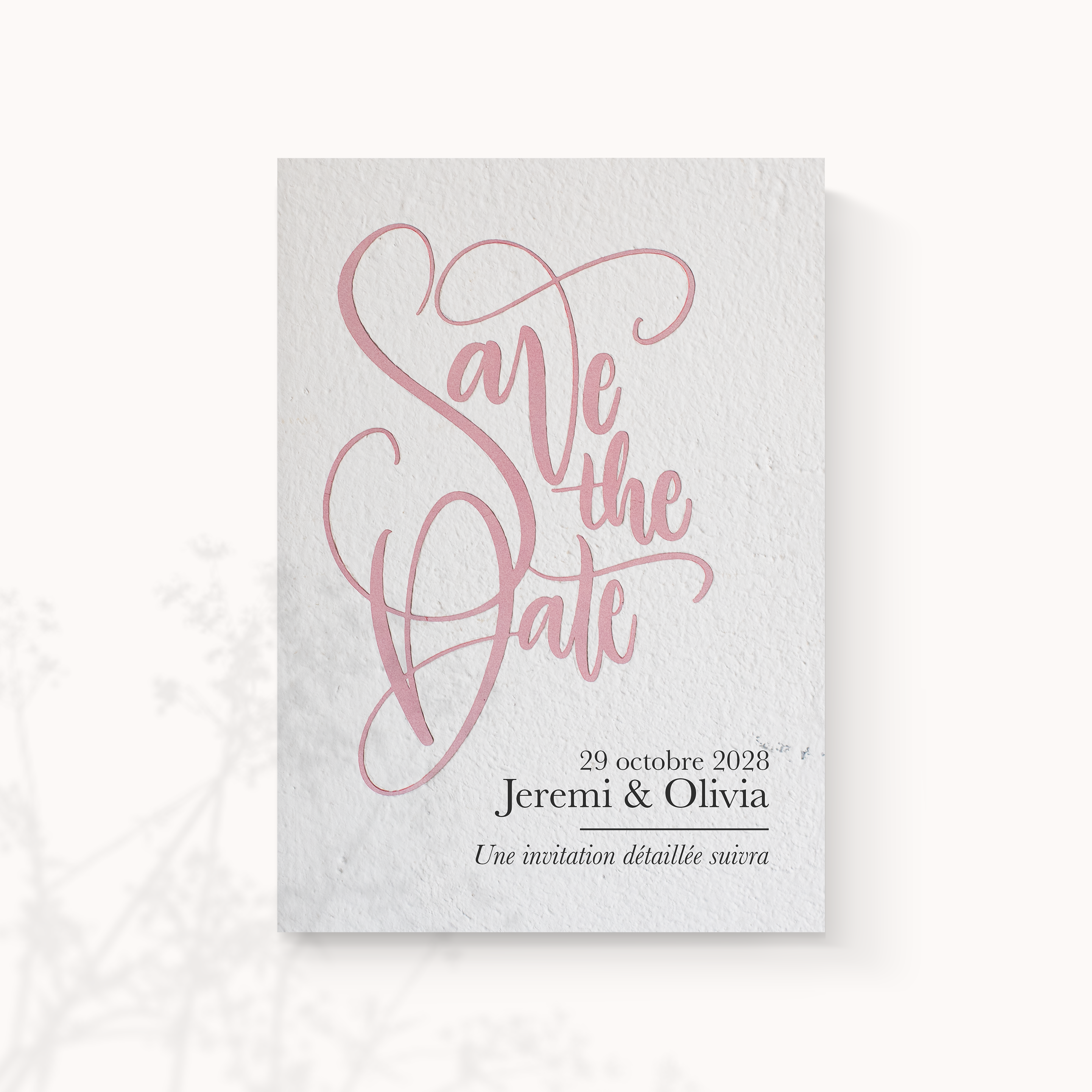 Save The Date Au Mur