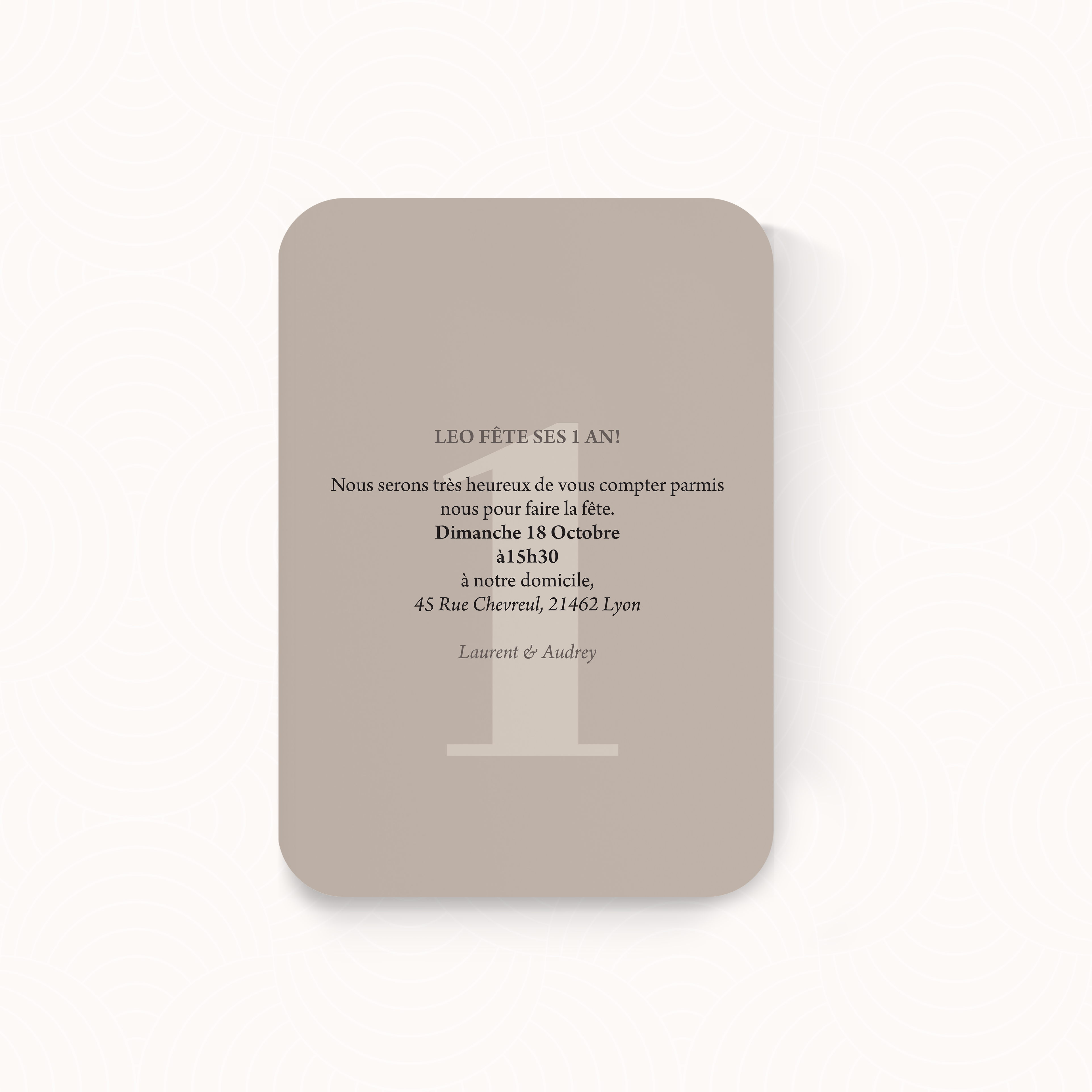Number Card 1 - 