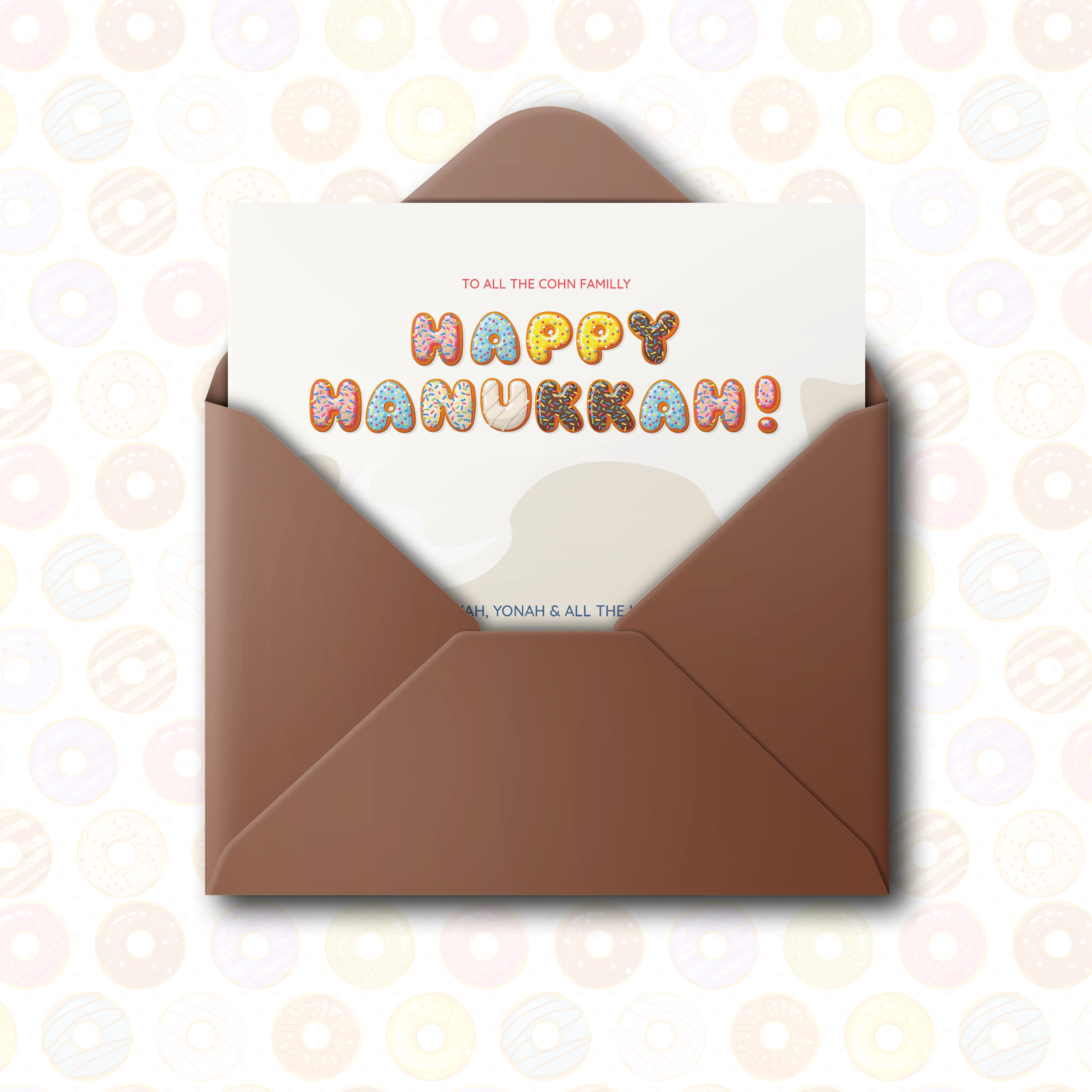 Happy Hanukkah Donut - 