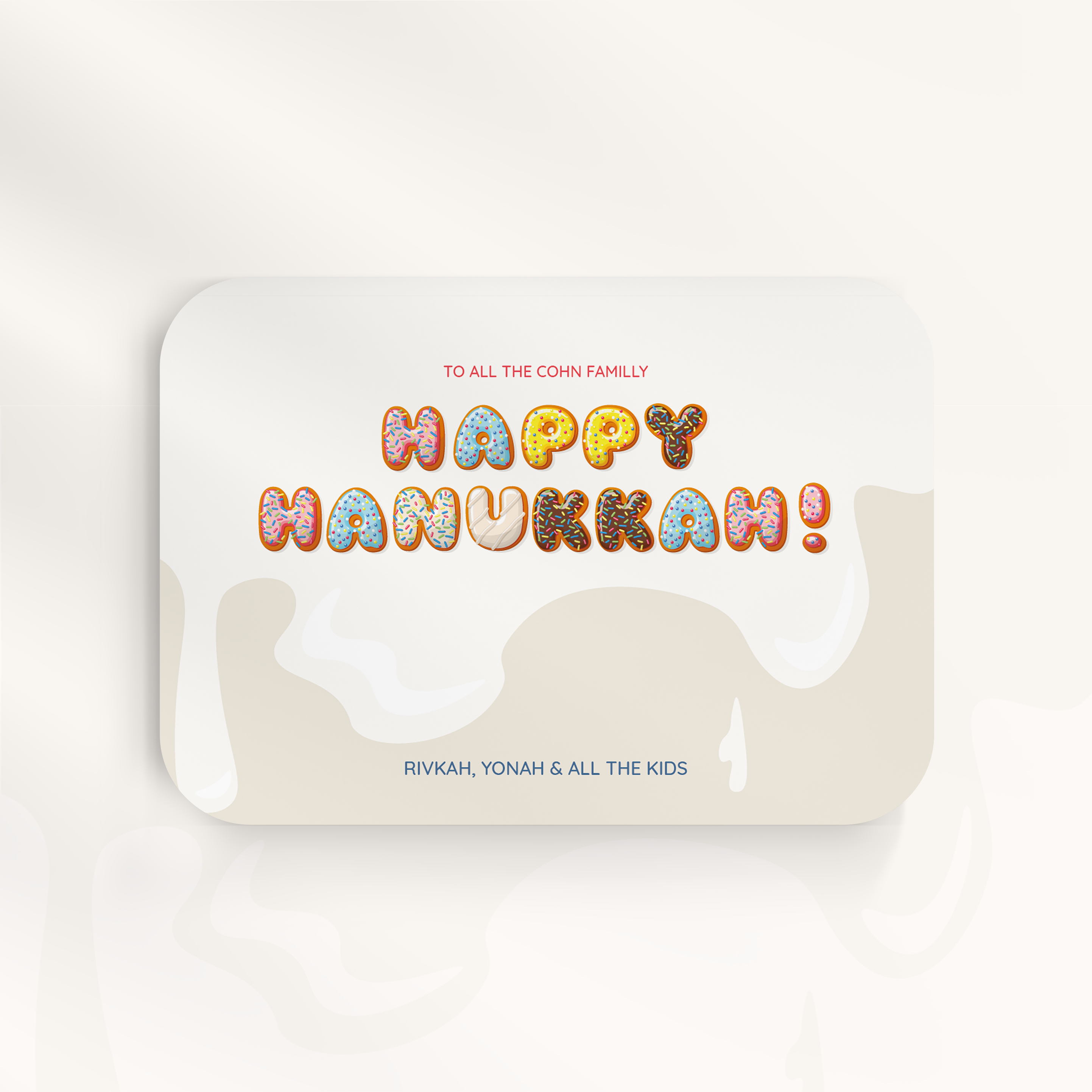 Happy Hanukkah Donut - 