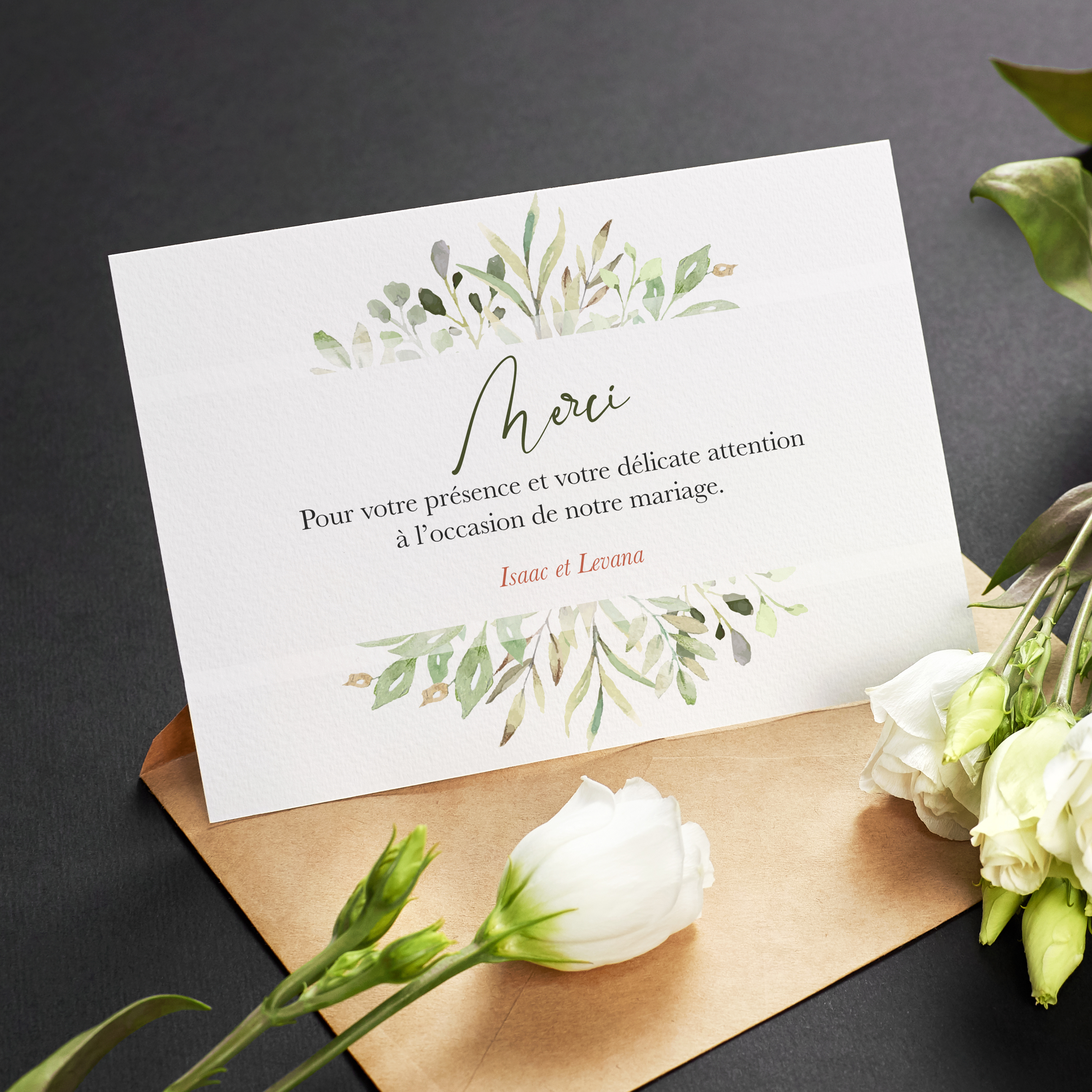 Cadre Floral Merci