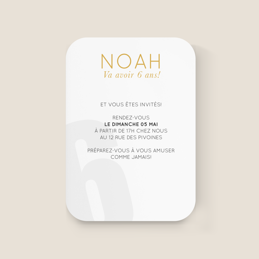 Number Card 6 - 