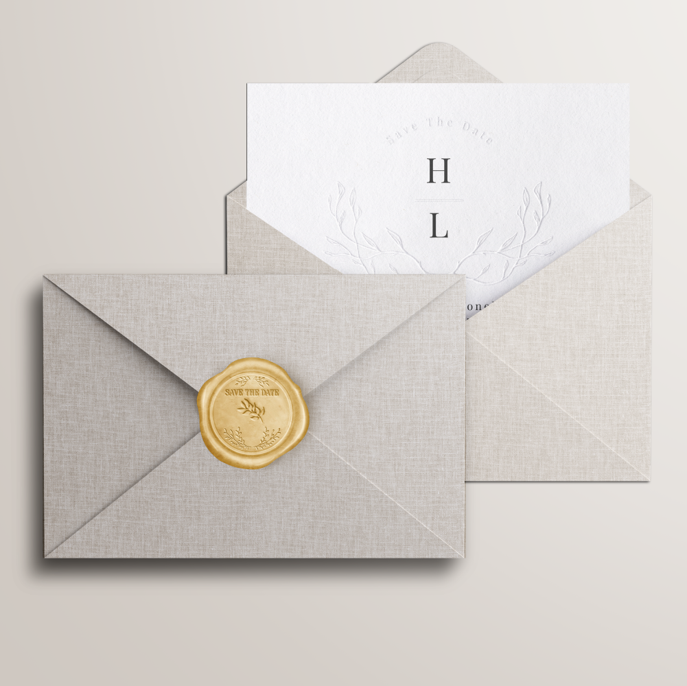 Embossed Save The Date - 