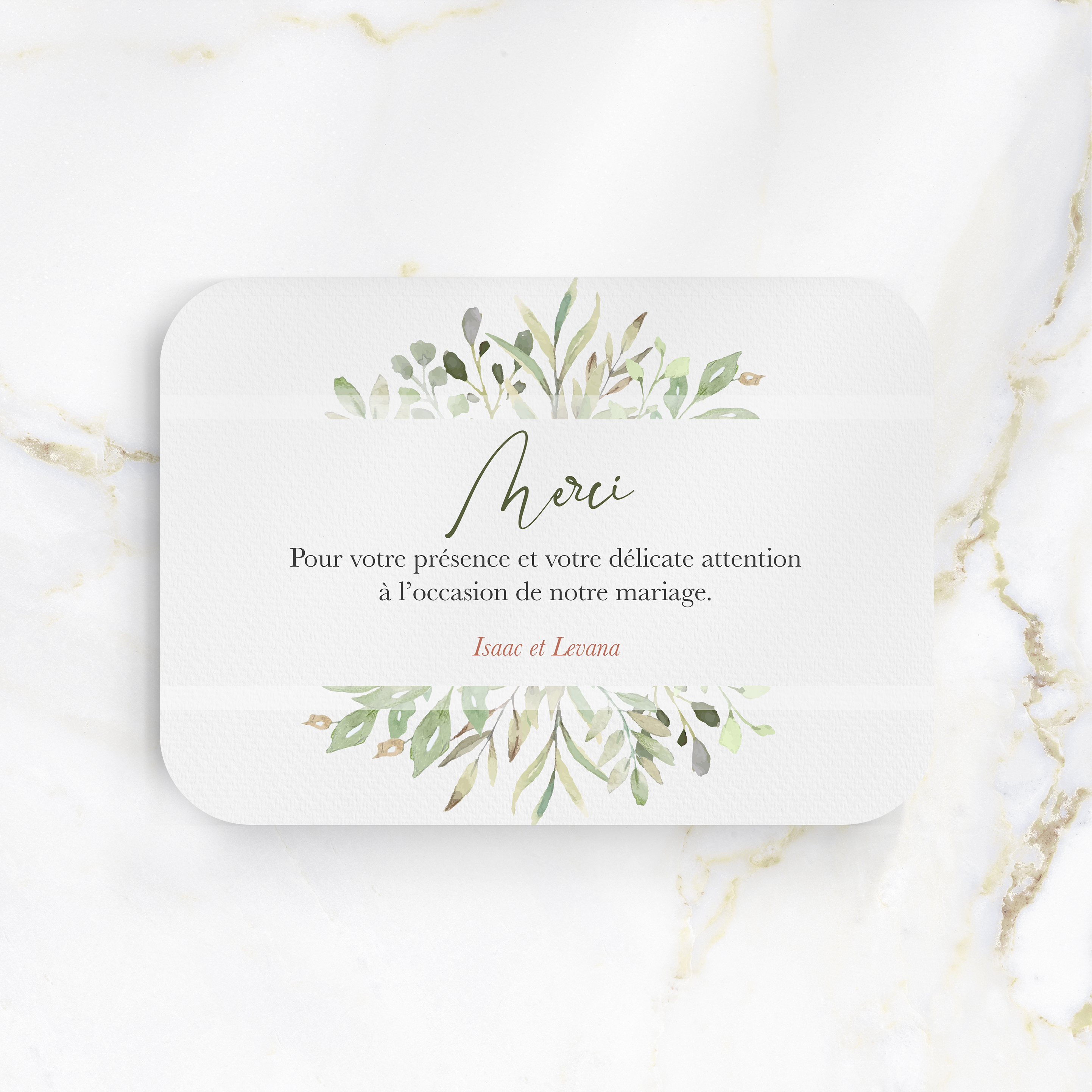 Cadre Floral Merci
