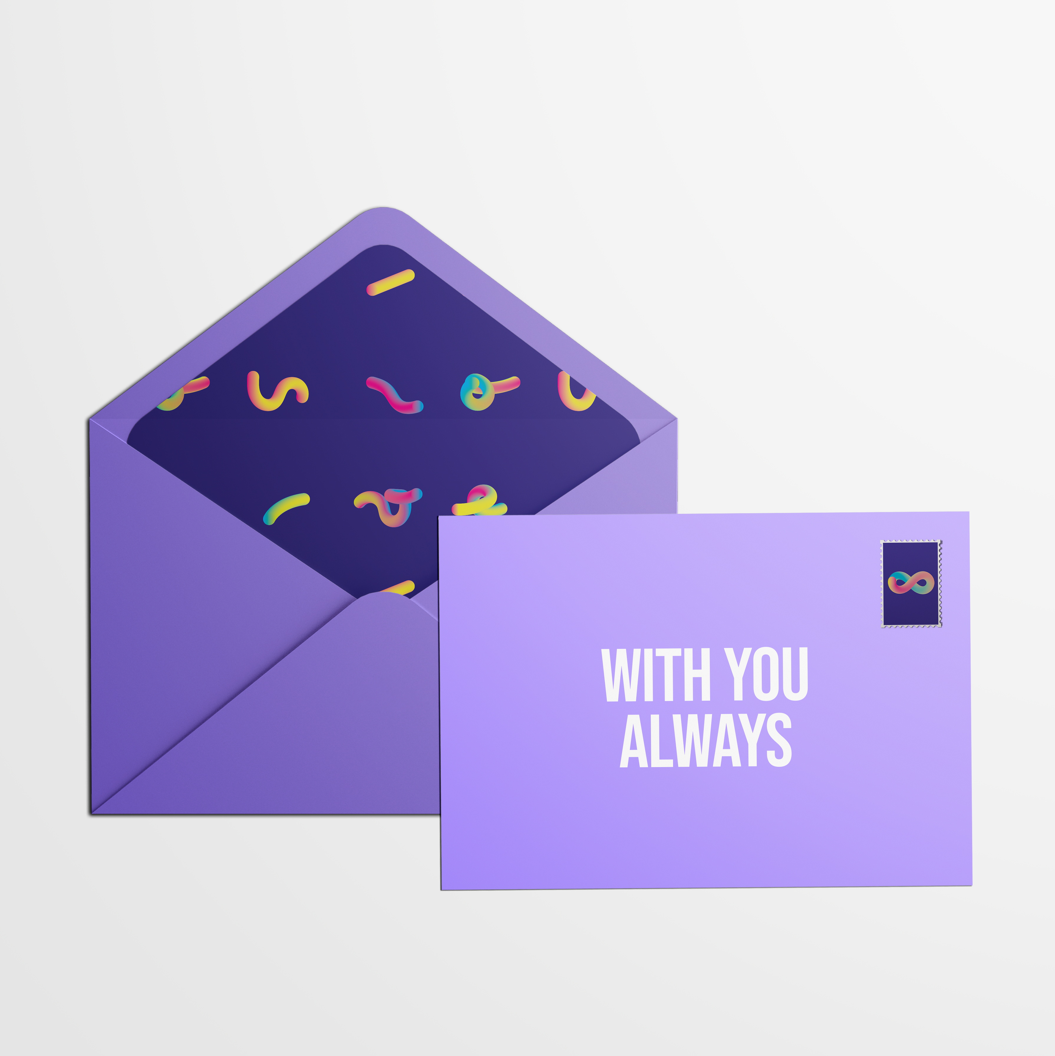 Glowing Love - Voici une carte qui apporte un regard nouveau sur l'aspect des cartes de Saint Valentin. Loin des cœurs rouges et des fonds roses bonbons, cette carte apporte de l'originalité et exprime tout aussi bien un amour unique et solide partagé avec votre moitié.