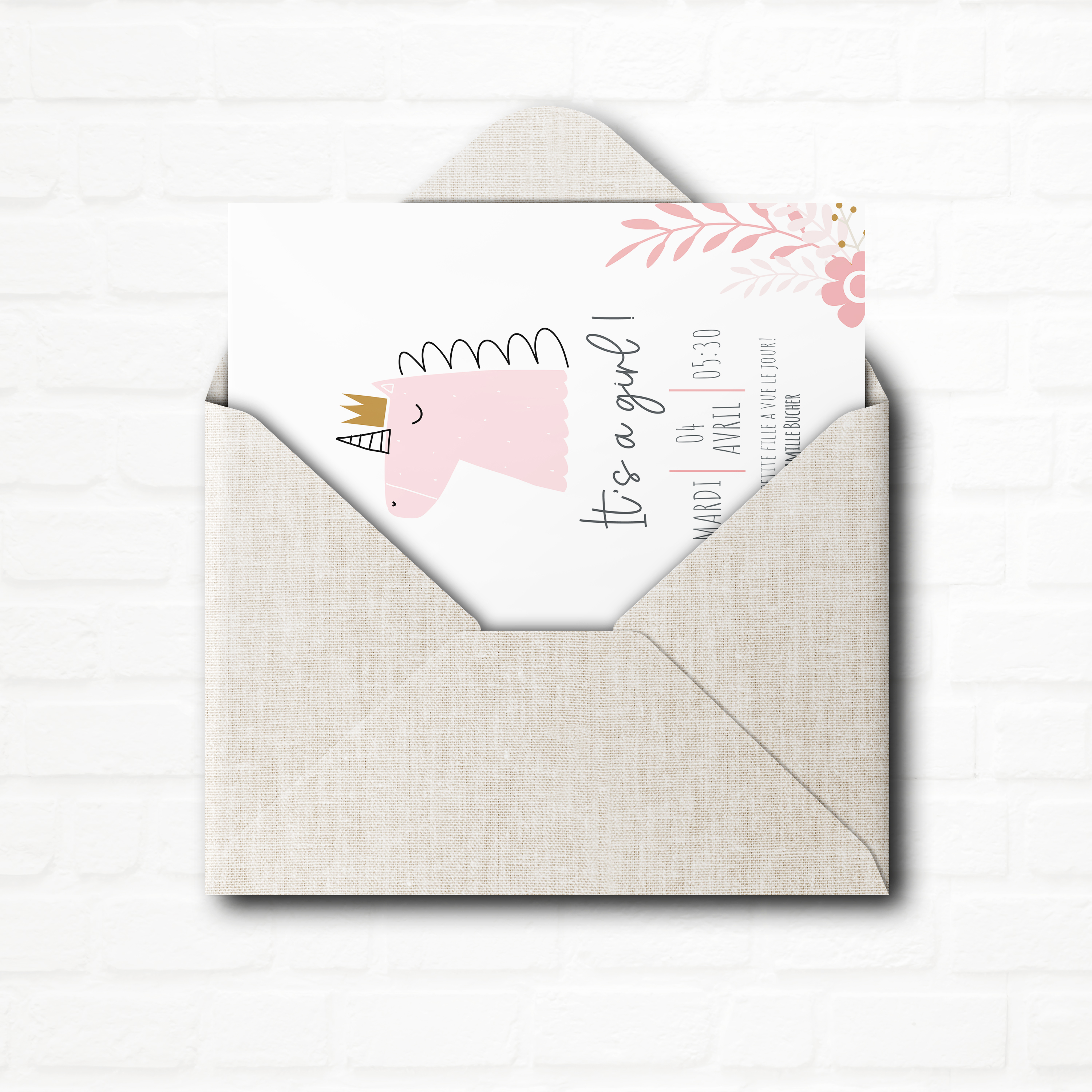 Licorne Rose - 